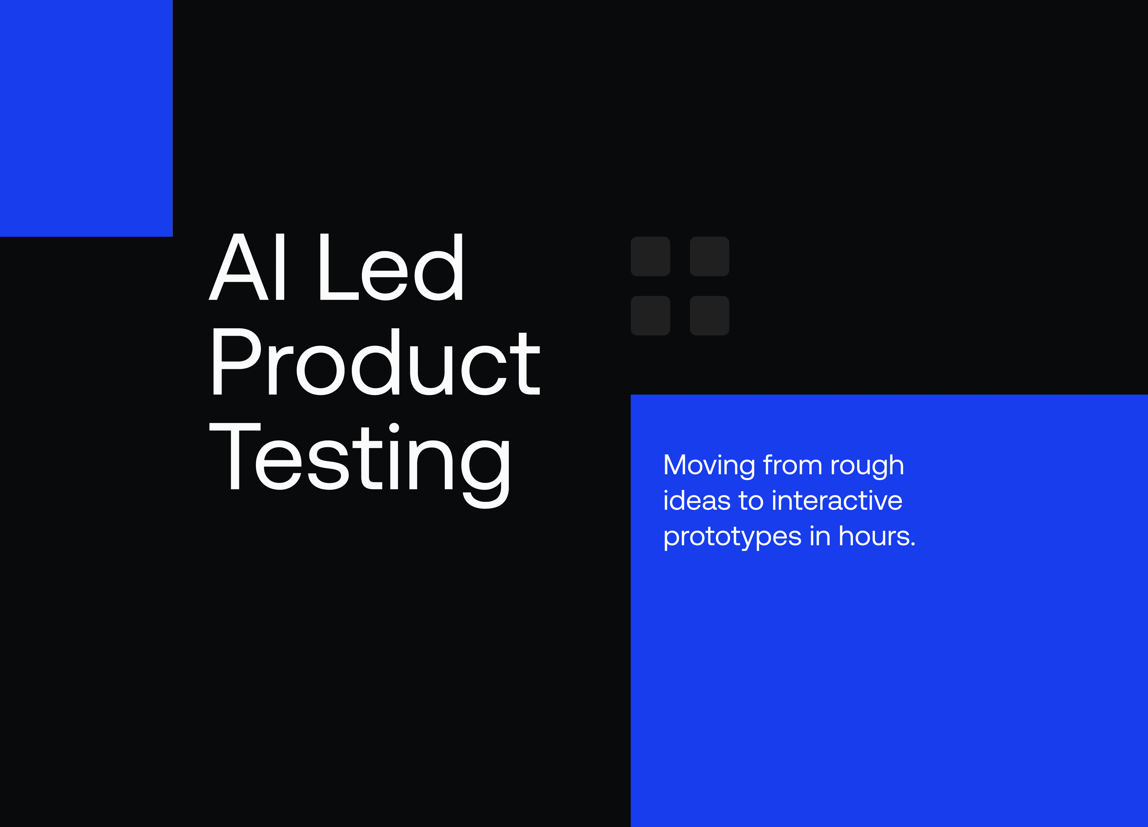AI Led Product Testing creative